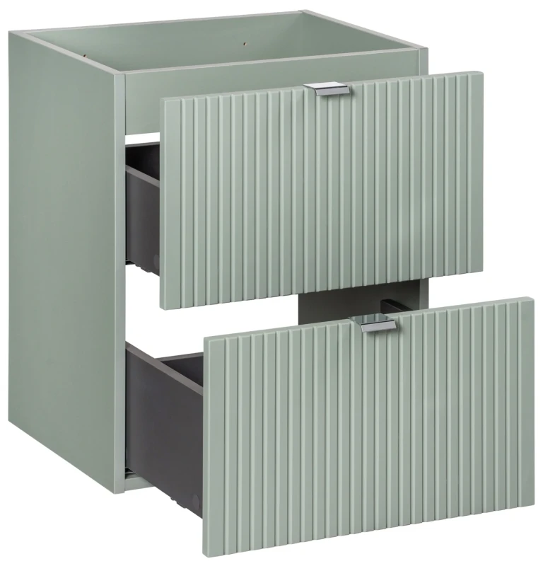 Szafka pod umywalkę 50 cm LINE REED GREEN szałwiowy