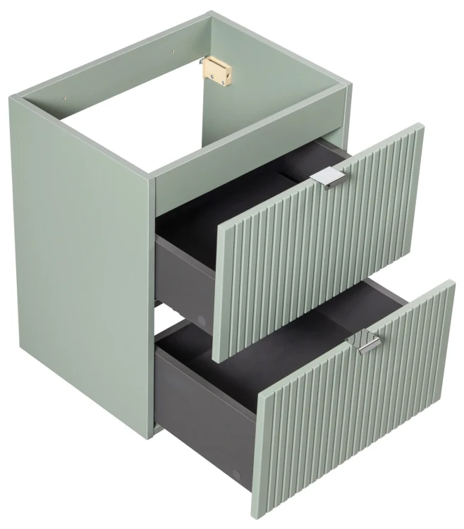 Szafka pod umywalkę 50 cm LINE REED GREEN szałwiowy