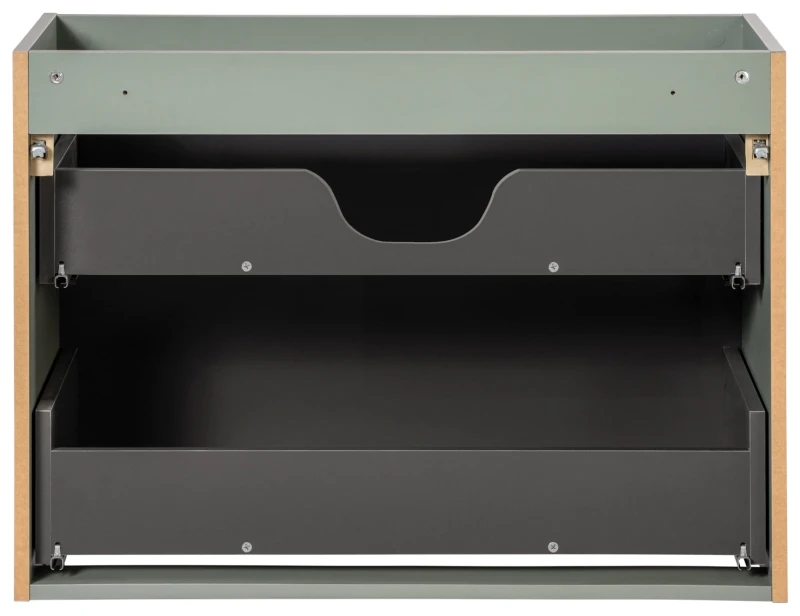 Szafka pod umywalkę 80 cm LINE REED GREEN szałwiowy