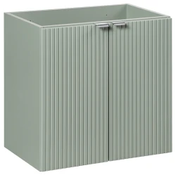 Szafka łazienkowa pod umywalkę 60 cm LINE REED GREEN 2 drzwi szałwiowy