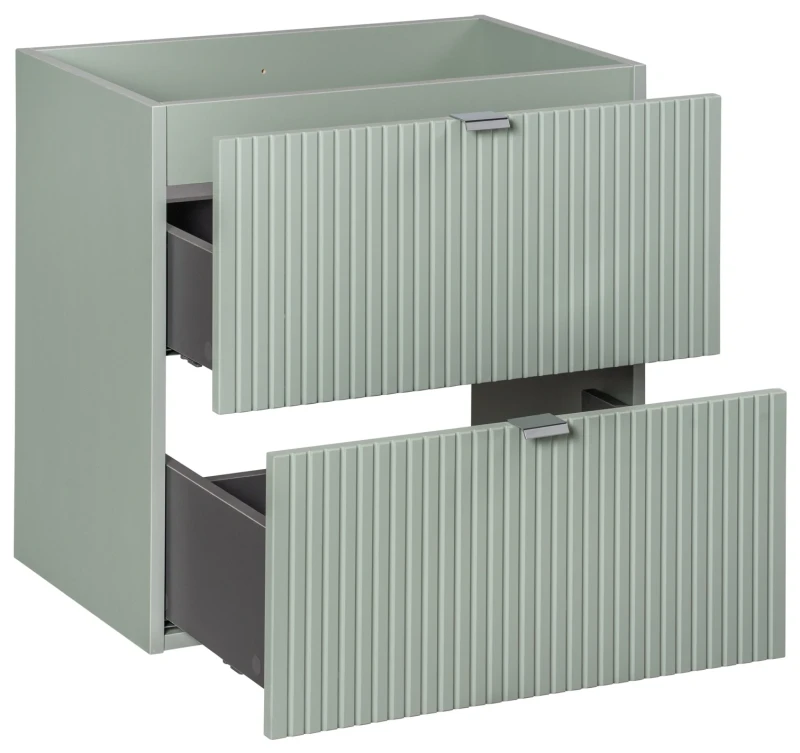 Zestaw mebli łazienkowych LINE REED GREEN z szafką pod umywalkę 140 cm (szafka pod umywalkę Line Reed Green D 82-60-2S)