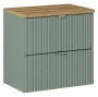Zestaw mebli łazienkowych LINE REED GREEN szafka 60 cm z umywalką Pati i blatem 60 cm