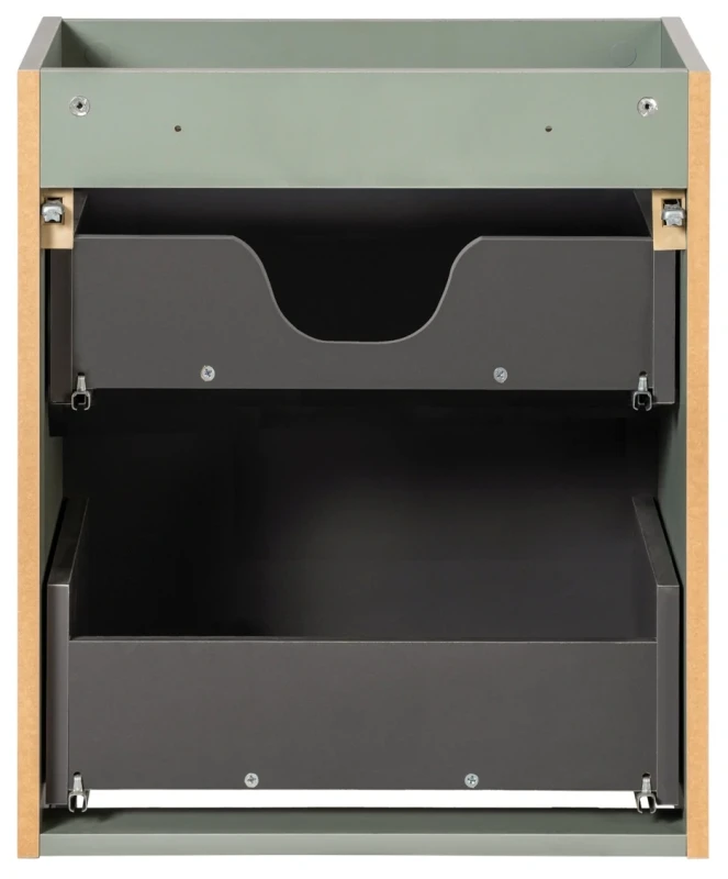 Zestaw mebli łazienkowych LINE REED GREEN szafka 50 cm z umywalką Gaja i blatem 50 cm