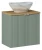 Zestaw mebli łazienkowych LINE REED GREEN szafka 60 cm z blatem 60 cm - aranżacja z umywalką