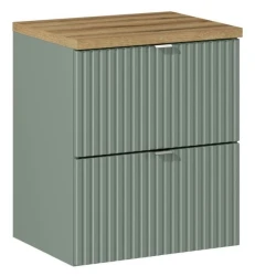 Zestaw mebli łazienkowych LINE REED GREEN szafka 50 cm 2 szuflady z blatem 50 cm