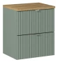 Zestaw mebli łazienkowych LINE REED GREEN szafka 50 cm 2 szuflady z blatem 50 cm