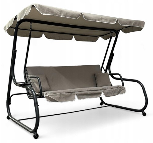 Huśtawka ogrodowa rozkładana Korda XXL duża Beż