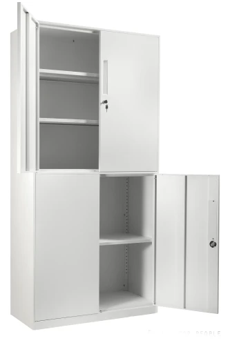Szafka metalowa z uchwytem XD-0030 zamykana na klucz Biały/Biały
