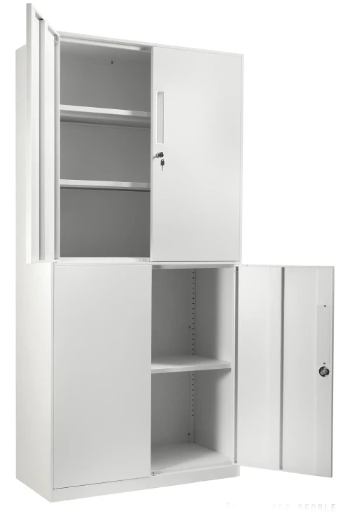 Szafka metalowa z uchwytem XD-0030 zamykana na klucz Biały/Biały