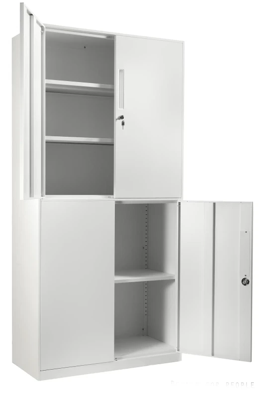 Szafka metalowa z uchwytem XD-0030 zamykana na klucz Biały/Biały