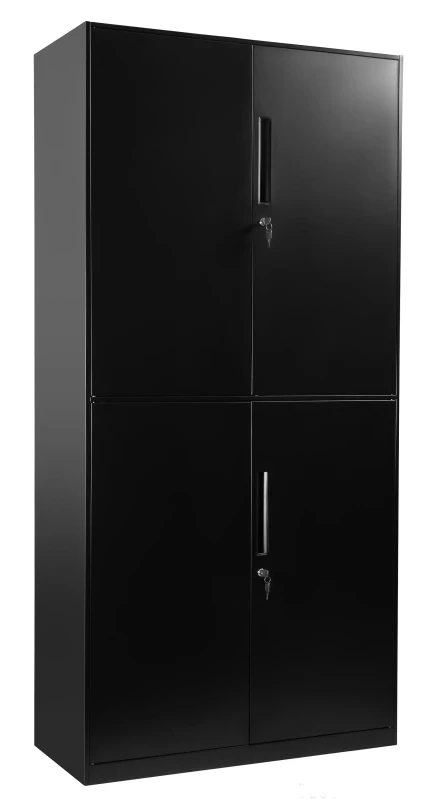 Szafka metalowa z uchwytem XD-0030 zamykana na klucz Czarny/Czarny