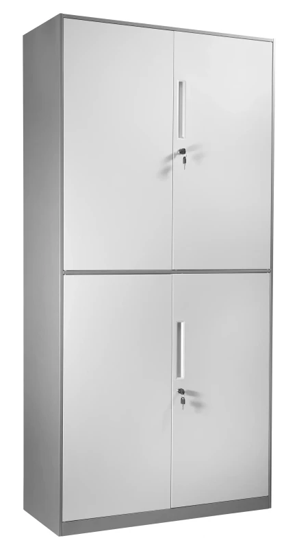 Szafka metalowa z uchwytem XD-0030 zamykana na klucz Szary/Biały