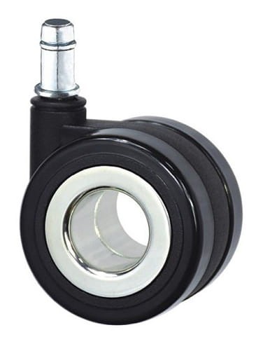 Kółka gumowane CT60-905B do foteli obrotowych komplet 5 szt