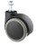 Kółka gumowane CT60-391G do foteli obrotowych komplet 5 szt