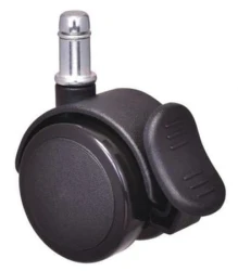 Kółka gumowane z hamulcem CT50-156BH do foteli obrotowych komplet 5 szt