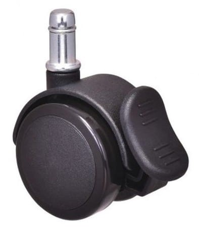 Kółka gumowane z hamulcem CT50-156BH do foteli obrotowych komplet 5 szt