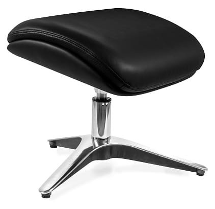 Obrotowy podnóżek tapicerowany CV-K019F do fotela z metalową podstawą