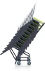Wózek transportowy T3 do krzeseł FILA metalowy udźwig 75 kg czarny