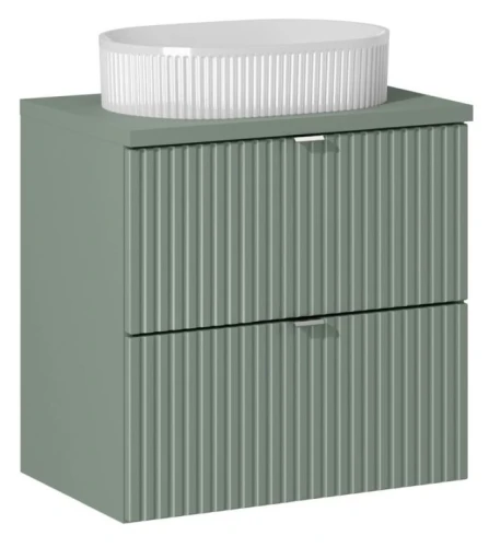 Zestaw mebli łazienkowych LINE REED GREEN szafka 60 cm z umywalką Beyond i blatem 60 cm