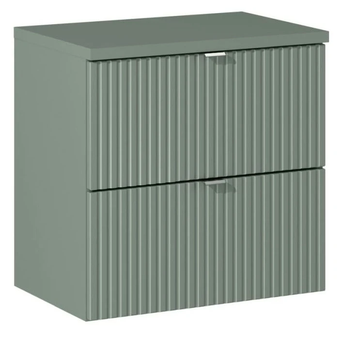 Zestaw mebli łazienkowych LINE REED GREEN szafka 60 cm z umywalką Beyond i blatem 60 cm