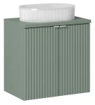 Zestaw mebli łazienkowych LINE REED GREEN szafka 60 cm z umywalką Beyond i blatem 60 cm