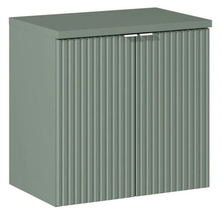 Zestaw mebli łazienkowych LINE REED GREEN szafka 60 cm z umywalką Beyond i blatem 60 cm