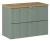 Zestaw mebli łazienkowych LINE REED GREEN szafka 80 cm 2 szuflady z blatem 80 cm