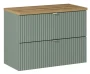 Zestaw mebli łazienkowych LINE REED GREEN szafka 80 cm 2 szuflady z blatem 80 cm
