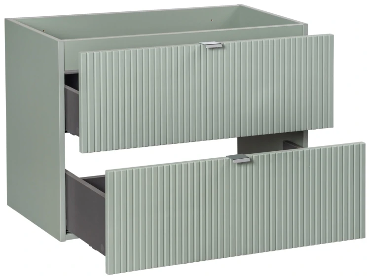 Zestaw mebli łazienkowych LINE REED GREEN szafka 80 cm 2 szuflady z blatem 80 cm