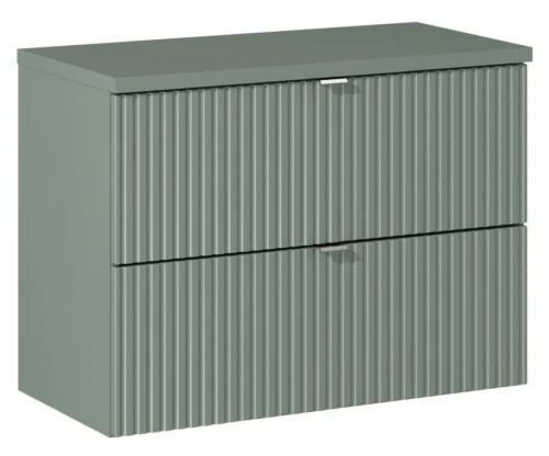 Zestaw mebli łazienkowych LINE REED GREEN szafka 80 cm z blatem 80 cm