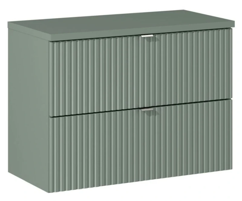 Zestaw mebli łazienkowych LINE REED GREEN szafka 80 cm z blatem 80 cm