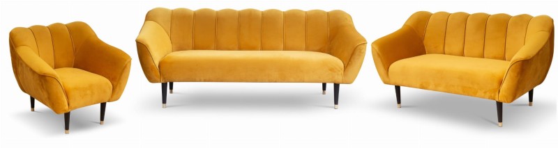 Fotel tapicerowany Molly w stylu skandynawskim 48h