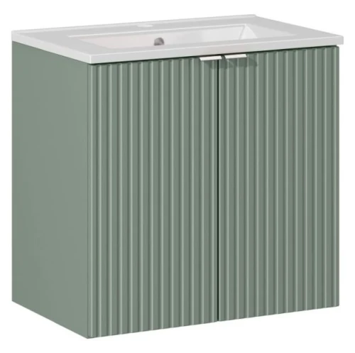 Zestaw mebli łazienkowych LINE REED GREEN szafka 60 cm 2 drzwi z umywalką Dance