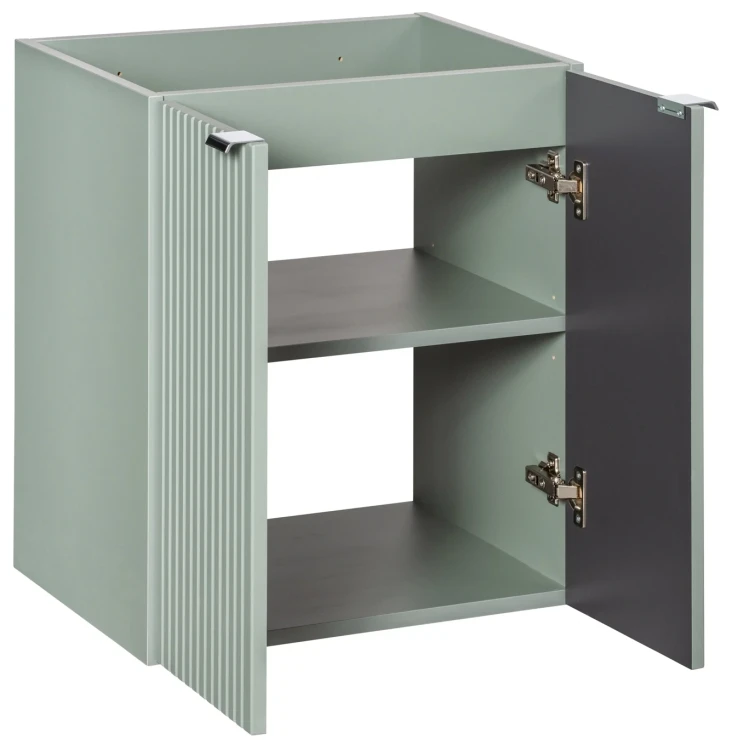 Zestaw mebli łazienkowych LINE REED GREEN z szafką pod umywalkę 140 cm - szafka pod umywalkę z drzwiami Line Reed Green D 82-60-2D