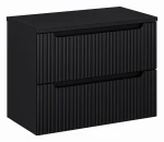Zestaw mebli łazienkowych NOVA BLACK szafka 80 cm 2 szuflady z blatem 80 cm