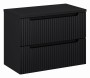 Zestaw mebli łazienkowych NOVA BLACK szafka 80 cm 2 szuflady z blatem 80 cm