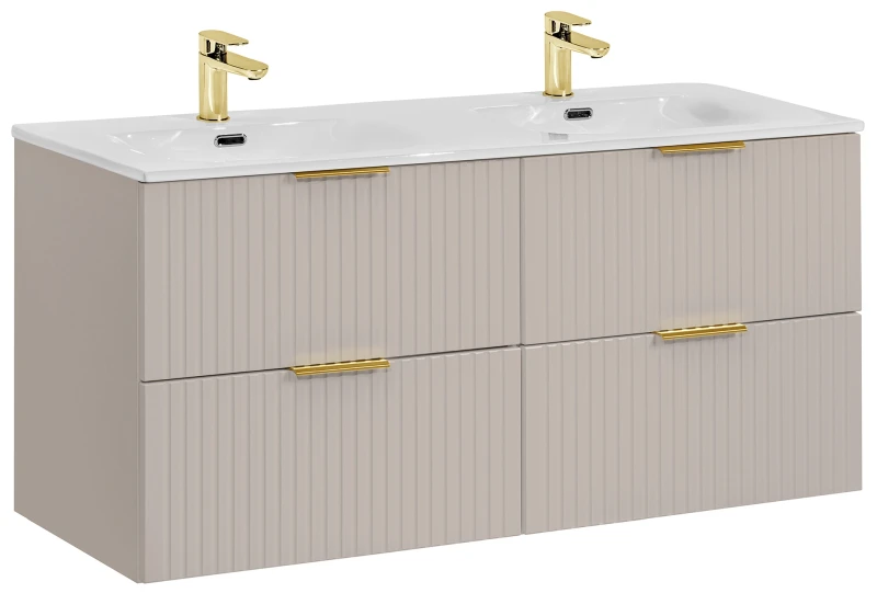 Zestaw mebli łazienkowych ADEL CASHMERE 120 cm z umywalką Sky - 3 elementy