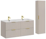 Zestaw mebli łazienkowych ADEL CASHMERE 120 cm z umywalką Sky - 4 elementy