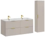 Zestaw mebli łazienkowych ADEL CASHMERE 120 cm z umywalką Sky - 4 elementy
