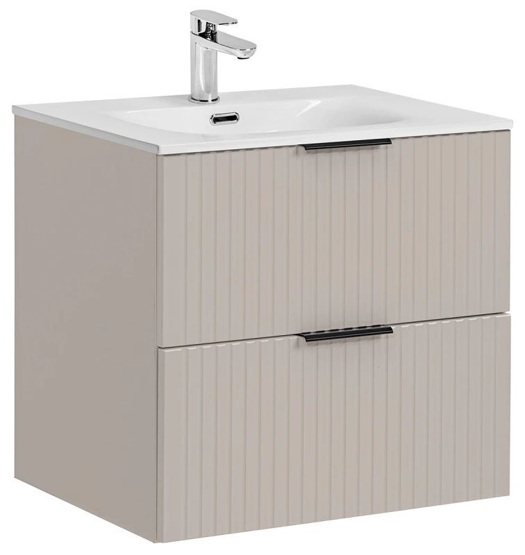 Zestaw mebli łazienkowych ADEL CASHMERE 60 cm - szafka pod umywalkę ADEL CASHMERE 82-60-2S + umywalka meblowa SKY 60/DP-8099