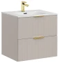 Zestaw mebli łazienkowych ADEL CASHMERE 60 cm - szafka pod umywalkę ADEL CASHMERE 82-60-2S + umywalka meblowa SKY 60/DP-8099