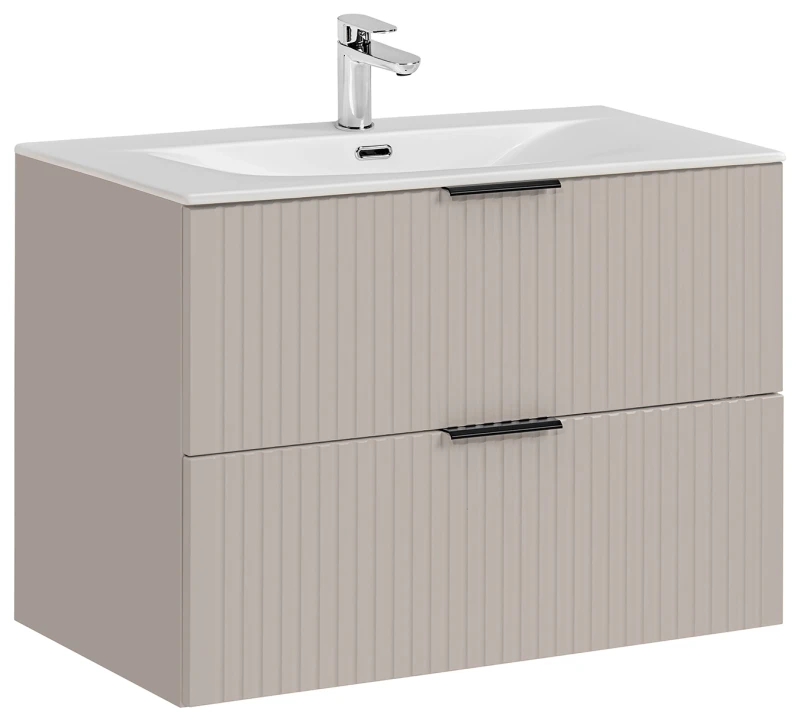 Zestaw mebli łazienkowych ADEL CASHMERE 80 cm - szafka pod umywalkę ADEL CASHMERE 82-80-2S + umywalka meblowa SKY 80/DP-8099