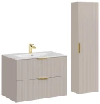 Zestaw mebli łazienkowych ADEL CASHMERE 80 cm z umywalką Sky - 3 elementy