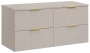 Zestaw mebli łazienkowych ADEL CASHMER z dwiema szafkami 60 cm, blatem 120 cm