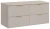 Zestaw mebli łazienkowych ADEL CASHMERE z dwoma umywalkami SMILE i blatem 120 cm - 5 elementów
