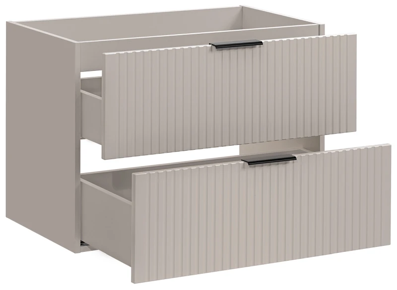 Zestaw mebli łazienkowych ADEL CASHMERE szafka 80 cm z umywalką SMILE i blatem 80 cm - szafka pod umywalkę  ADEL CASHMERE 82-80-2S