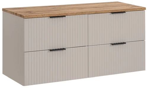 Zestaw mebli łazienkowych ADEL CASHMERE z blatem wotan 120 cm - 3 elementy