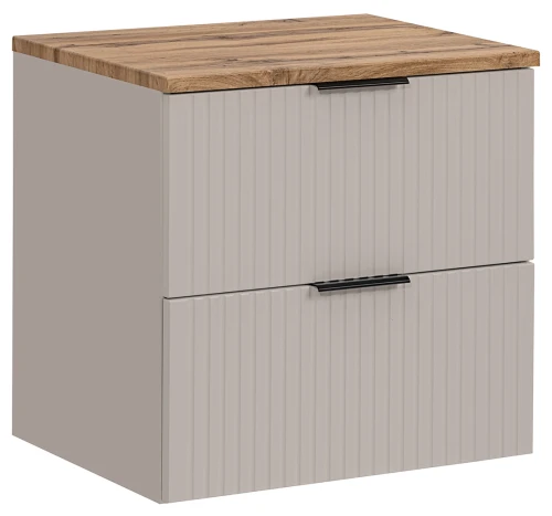 Zestaw mebli łazienkowych ADEL CASHMERE szafka 60 cm z blatem wotan 60 cm