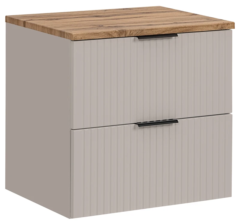 Zestaw mebli łazienkowych ADEL CASHMERE szafka 60 cm z blatem wotan 60 cm