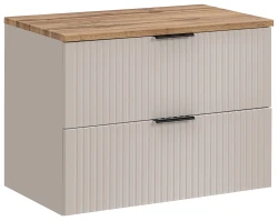 Zestaw mebli łazienkowych ADEL CASHMERE szafka 80 cm z blatem wotan 80 cm